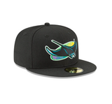 Men's Tampa Bay Devil Rays 1998 Cooperstown Collection Black 59Fifty Fitted Hat - Pro Jersey Sports