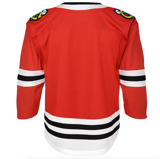 NHL Youth Chicago Blackhawks Custom Personalized Premier Red Home Jersey - Pro Jersey Sports