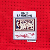 Mens Chicago Bulls B.J. Armstrong Mitchell & Ness Red 1990-91 Hardwood Classics Swingman Jersey - Pro Jersey Sports