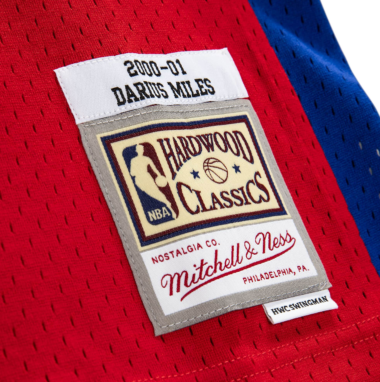 Men’s Darius Miles Los Angeles Clippers 2000-2001 Red Swingman Replica Jersey By Mitchell & Ness