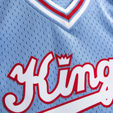 Men’s Reggie Theus Sacramento Kings 1985-86 Powder Blue Swingman Replica Jersey By Mitchell & Ness - Pro Jersey Sports