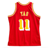 Men’s Yao Ming Houston Rockets 2004-05 Red Swingman Replica Jersey By Mitchell & Ness - Pro Jersey Sports