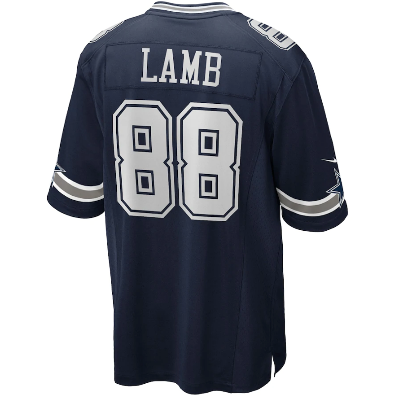 Men's Dallas Cowboys CeeDee Lamb Nike Navy Game Jersey
