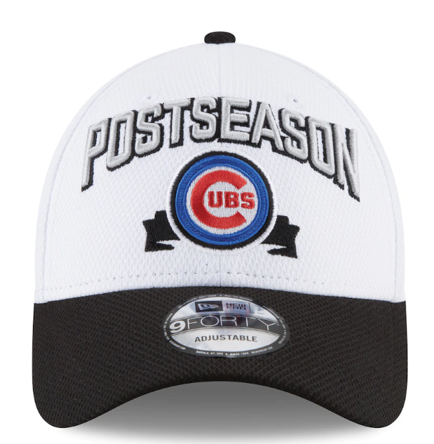 Men's Chicago Cubs New Era White 2016 Division Series Winner Locker Room 9FORTY Adjustable Hat - Pro Jersey Sports
