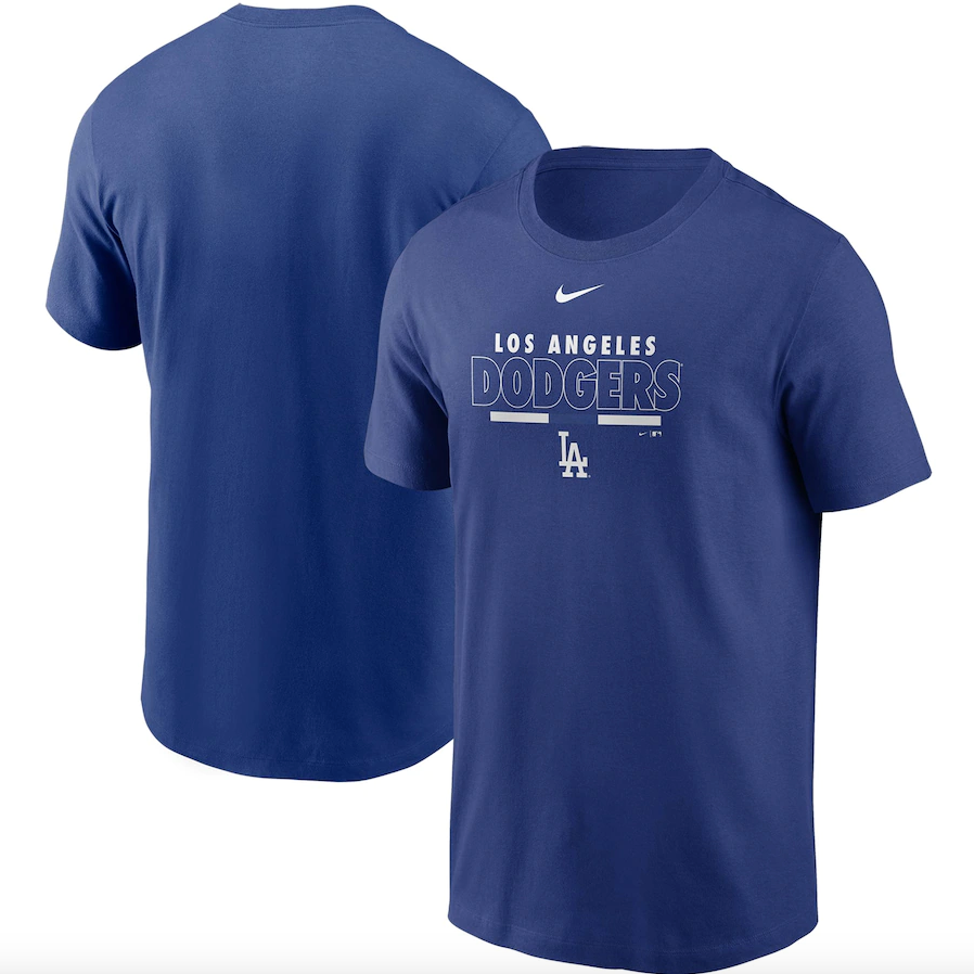 Men's Los Angeles Dodgers Nike Royal Color Bar T-Shirt