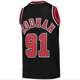 Youth Chicago Bulls Dennis Rodman Mitchell & Ness Black 1997-98 Hardwood Classics Swingman Jersey - Pro Jersey Sports