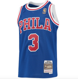 Youth Mitchell & Ness Allen Iverson Royal Blue 1996-97 Hardwood Classics Swingman Throwback Jersey - Pro Jersey Sports