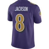 Men's Baltimore Ravens Lamar Jackson Nike Purple Color Rush Vapor Limited Jersey - Pro Jersey Sports