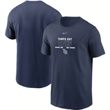Tampa Bay Rays Nike Color Bar T-Shirt - Navy - Pro Jersey Sports