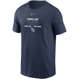 Tampa Bay Rays Nike Color Bar T-Shirt - Navy - Pro Jersey Sports