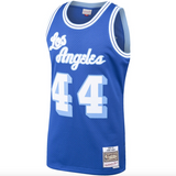 Men's Los Angeles Lakers Jerry West Mitchell & Ness Royal Hardwood Classics 1960-61 Swingman Jersey - Pro Jersey Sports