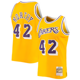 Men's Los Angeles Lakers James Worthy Mitchell & Ness Gold 1984-85 Hardwood Classics Swingman Jersey - Pro Jersey Sports