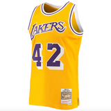 Men's Los Angeles Lakers James Worthy Mitchell & Ness Gold 1984-85 Hardwood Classics Swingman Jersey - Pro Jersey Sports