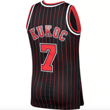 Men's Chicago Bulls Toni Kukoc Mitchell & Ness Black 1995-96 Hardwood Classics Swingman Player Jersey - Pro Jersey Sports