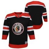Youth Chicago Blackhawks Black Reverse Retro Blank Replica Team Jersey - Pro Jersey Sports