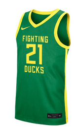Men's Oregon Ducks Nike Replica #21 Basketball Jersey – Green - Pro Jersey Sports