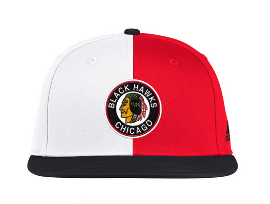Men's Chicago Blackhawks adidas White 2020/21 Reverse Retro Snapback Adjustable Hat - Pro Jersey Sports