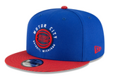 Men's Detroit Pistons New Era Blue/Red 2020/21 City Edition Primary 9FIFTY Snapback Adjustable Hat - Pro Jersey Sports