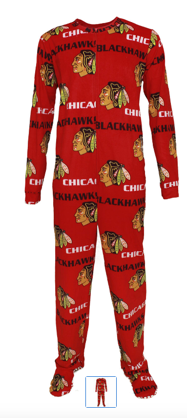 Men's Chicago Blackhawks Grandstand Micro Fleece Union Suit
