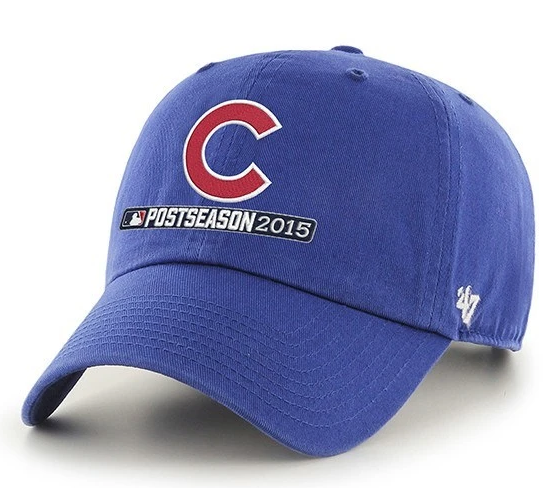 Chicago Cubs 47 Brand 2015 Postseason Playoffs Blue Clean Up Relax Adjustable Hat