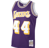 Men's Jerry West Los Angeles Lakers Mitchell & Ness 1971-72 Hardwood Classics Swingman Player Jersey - Purple - Pro Jersey Sports