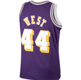 Men's Jerry West Los Angeles Lakers Mitchell & Ness 1971-72 Hardwood Classics Swingman Player Jersey - Purple - Pro Jersey Sports