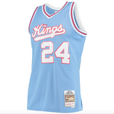 Men’s Reggie Theus Sacramento Kings 1985-86 Powder Blue Swingman Replica Jersey By Mitchell & Ness - Pro Jersey Sports
