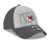 Men's Kansas City Chiefs New Era Gray/Graphite Super Bowl LV Bound 39THIRTY Flex Hat - Pro Jersey Sports
