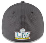 Men's Kansas City Chiefs New Era Gray/Graphite Super Bowl LV Bound 39THIRTY Flex Hat - Pro Jersey Sports