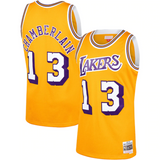 Men's Mitchell & Ness Wilt Chamberlain Los Angeles Lakers Gold 1970-71 Hardwood Classics Swingman Jersey - Pro Jersey Sports