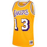 Men's Mitchell & Ness Wilt Chamberlain Los Angeles Lakers Gold 1970-71 Hardwood Classics Swingman Jersey - Pro Jersey Sports
