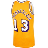 Men's Mitchell & Ness Wilt Chamberlain Los Angeles Lakers Gold 1970-71 Hardwood Classics Swingman Jersey - Pro Jersey Sports