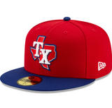 Men's Texas Rangers New Era Red/Royal Alternate 3 Authentic Collection On Field 59FIFTY Fitted Hat - Pro Jersey Sports