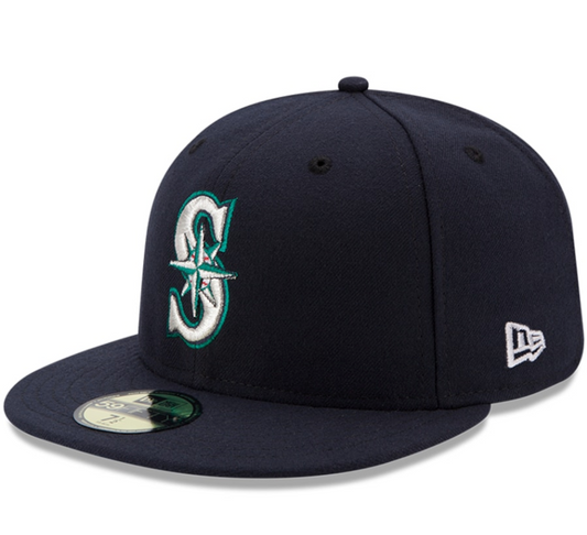 Men's Seattle Mariners New Era Navy Authentic Collection On Field 59FIFTY Fitted Hat