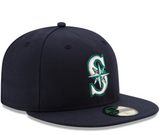 Men's Seattle Mariners New Era Navy Authentic Collection On Field 59FIFTY Fitted Hat - Pro Jersey Sports