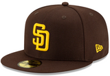Men's San Diego Padres New Era Brown Authentic Collection On-Field 59FIFTY Fitted Hat - Pro Jersey Sports