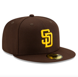 Men's San Diego Padres New Era Brown Authentic Collection On-Field 59FIFTY Fitted Hat - Pro Jersey Sports