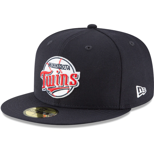 Men's Minnesota Twins New Era Navy Cooperstown Collection Wool 59FIFTY Fitted Hat