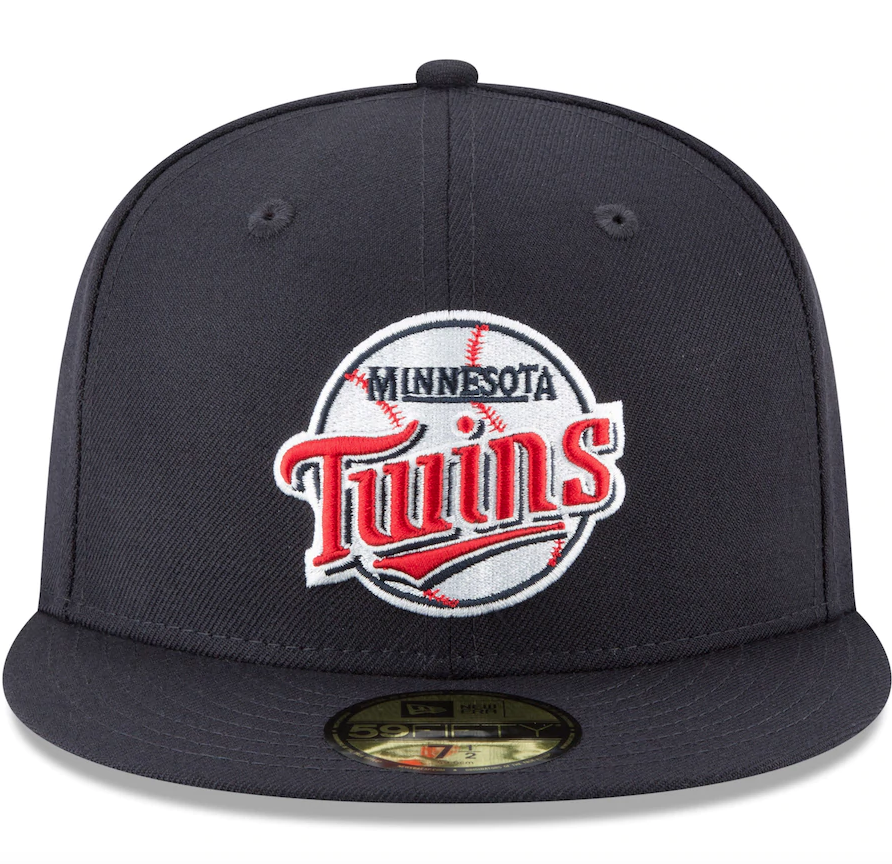 Men's Minnesota Twins New Era Navy Cooperstown Collection Wool 59FIFTY Fitted Hat