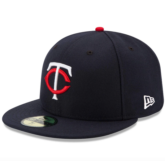Men's Minnesota Twins New Era Navy Home Authentic Collection On-Field 59FIFTY Fitted Hat