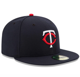 Men's Minnesota Twins New Era Navy Home Authentic Collection On-Field 59FIFTY Fitted Hat - Pro Jersey Sports