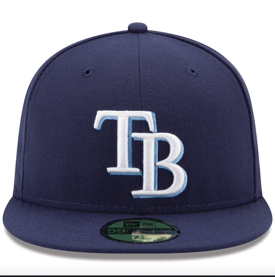 Men's Tampa Bay Rays New Era Navy Game Authentic Collection On-Field 59FIFTY Fitted Hat