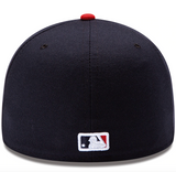 Men's Atlanta Braves New Era Navy/Red Home Authentic Collection On-Field 59FIFTY Fitted Hat - Pro Jersey Sports