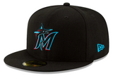 Men's Miami Marlins New Era Black Authentic Collection On-Field 59FIFTY Fitted Hat - Pro Jersey Sports