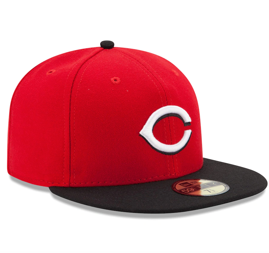 Men's Cincinnati Reds New Era Red/Black Road Authentic Collection On-Field 59FIFTY Fitted Hat