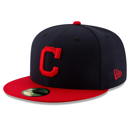Men's Cleveland Guardians New Era Navy/Red Home Authentic Collection On-Field 59FIFTY Fitted Hat