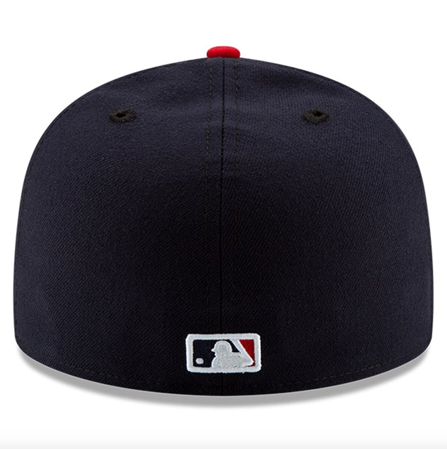 Men's Cleveland Guardians New Era Navy/Red Home Authentic Collection On-Field 59FIFTY Fitted Hat
