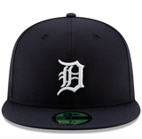 Men's Detroit Tigers New Era Navy Home Authentic Collection On-Field Logo 59FIFTY Fitted Hat - Pro Jersey Sports