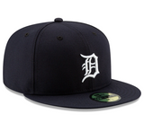 Men's Detroit Tigers New Era Navy Home Authentic Collection On-Field Logo 59FIFTY Fitted Hat - Pro Jersey Sports