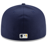 Men's Milwaukee Brewers New Era Navy Home Authentic Collection On-Field 59FIFTY Fitted Hat - Pro Jersey Sports